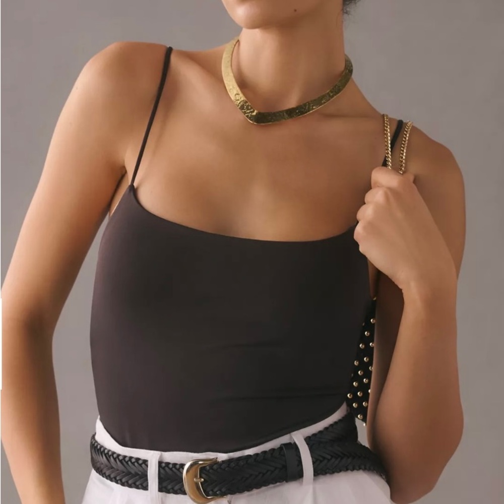 Anthropologie Cami Thong Bodysuit